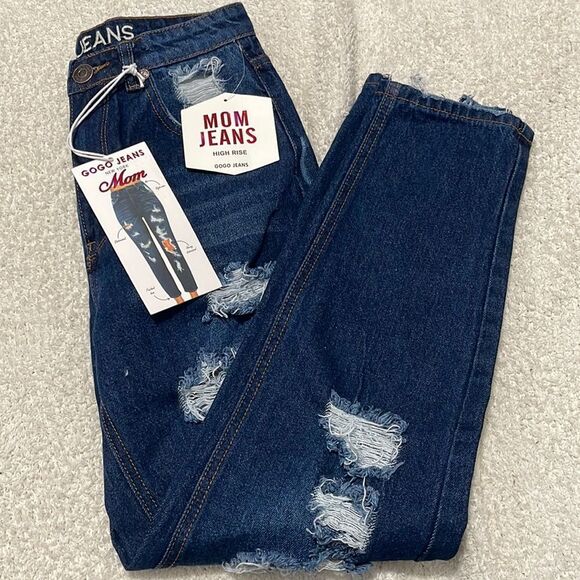 NWT- GOGO Jeans- 5, 11 & 13 juniors. Mom Jean - Picture 1 of 9